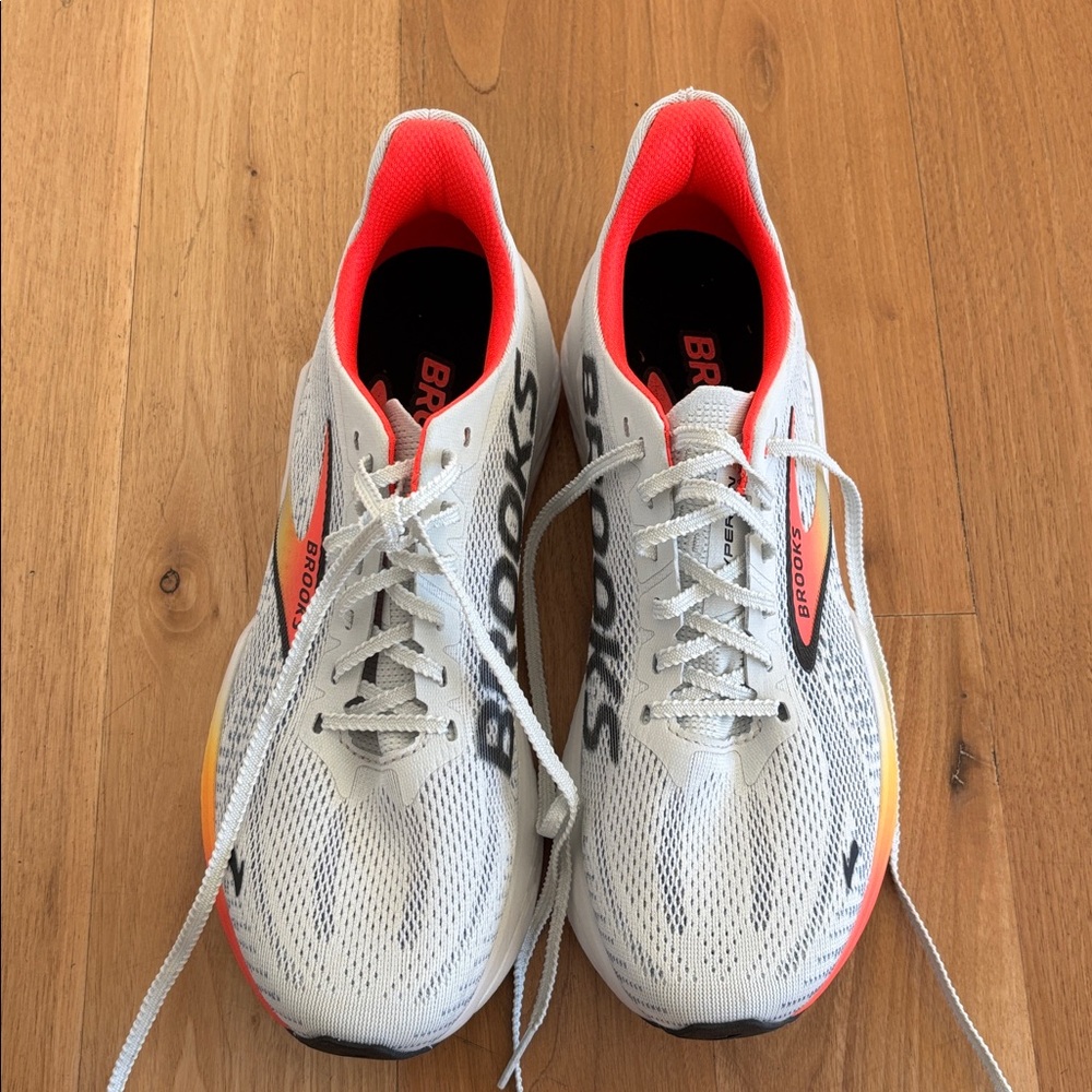 Brooks Women's White & Coral Running Sneakers